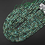 AAA Natural African Turquoise Faceted 5mm Thin Rondelle Beads 15.5" Strand