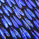 AAA Natural Blue Lapis Earring Teardrop Matched Gemstone Beads Pair