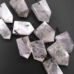 Natural Dendritic Quartz Pendant Point Gemstone Crystal