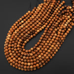 Natural Phoebe Wood Beads 8mm 10mm Great For Mala Prayer Meditation Therapy 15.5" Strand