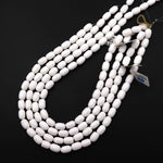 Natural White Sponge Coral Beads Drum 15.5" Strand