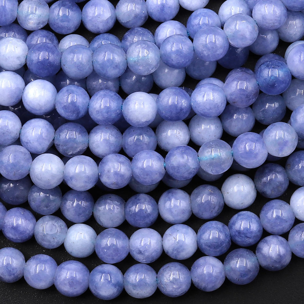 Tanzanite Quartz 4mm Round Beads 15.5" Strand