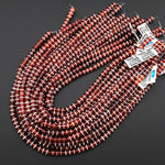 Tibetan Red Agate Tube Cylinder Beads Dzi White Etched Three Line Ring Mala Antique Boho Beads 15.5" Strand