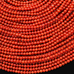 AAA Natural Red Moroccan Agate 2mm Smooth Round Beads 15.5" Strand