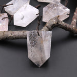 Natural Dendritic Quartz Pendant Point Gemstone Crystal