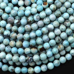 Seafoam Blue Aqua Terra Agate 6mm Round Beads Aka Dragon's Eye 15" Strand