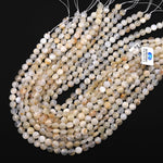 Faceted Chatoyant Natural Golden Yellow Moonstone 6mm 8mm 10mm Coin Beads Gemstone 15.5" Strand