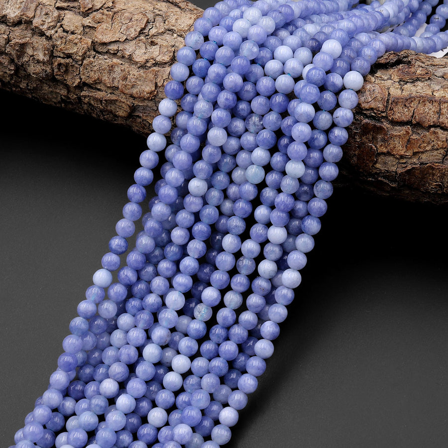 Tanzanite Quartz 4mm Round Beads 15.5" Strand