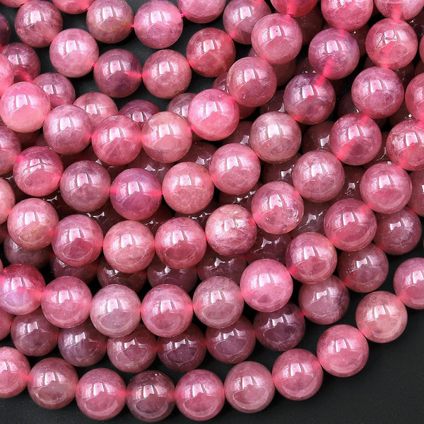 AAA Natural Mauve Pink Madagascar Rose Quartz 8mm Round Beads 15.5" Strand