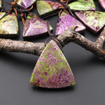 Natural Atlantisite Stichtite Triangle Pendant Side Drilled Gemstone