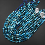 Natural Teal Blue Apatite Freeform Oval Pebble Nugget Beads Top Side Drilled Gemstone 15.5" Strand