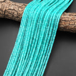 AAA Natural Peruvian Amazonite 3mm Heishi Rondelle Beads 15.5" Strand