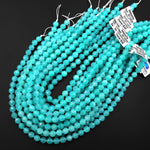 AAA Natural Peruvian Amazonite Faceted 8mm New Double Hearted Star Cut Beads 15.5" Strand