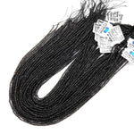 AAA Natural Obsidian Faceted Thin Rondelle Beads 2mm 15.5" Strand