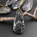 Natural Cherry Blossom Jasper Aka Flower Jasper Side Drilled Teardrop Gemstone Focal Bead