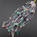 Natural Fluorite Hand Carved Tube Gemstone Crystal Longevity Beads