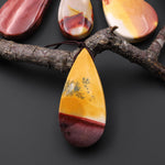 Natural Australian Mookaite Jasper Teardrop Top Side Drilled Gemstone Pendant