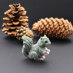 Hand-Carved Natural African Bloodstone Squirrel Figurine Crystal Miniature