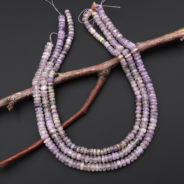 Natural Russian Charorite Rondelle Beads W/ Canasite 6mm 7mm 8mm Rondelle beads 15.5" Strand