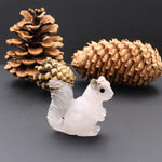 Hand-Carved Natural African Bloodstone Squirrel Figurine Crystal Miniature