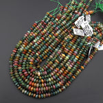 AAA Colorful Translucent Natural Indian Agate 8mm Faceted Thin Rondelle Gemstone Beads 15.5" Strand