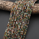 Natural Indian Agate 3mm Smooth Round Beads Aka Fancy Jasper 15.5" Strand