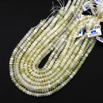AAA Natural Green Calcite 8mm Rondelle Beads Aka Afghanistan Jade 15.5" Strand
