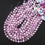 AAA Natural Kunzite Smooth Heart 10mm Beads Center Drilled Gemstone Good for Earrings 15.5" Strand