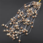 Natural Bodhi Root Palm Seed Prayer 12mm 13mm 14mm Beads Hand Carved Lotus Flower Meditation Mala Making Strand