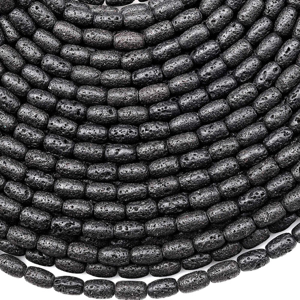 Filo Di Perline In Lava Vulcanica Naturale Semipreziosa Perle Tonde Nere 10 Mm Circa 39 Pz 142304 - Foto 4