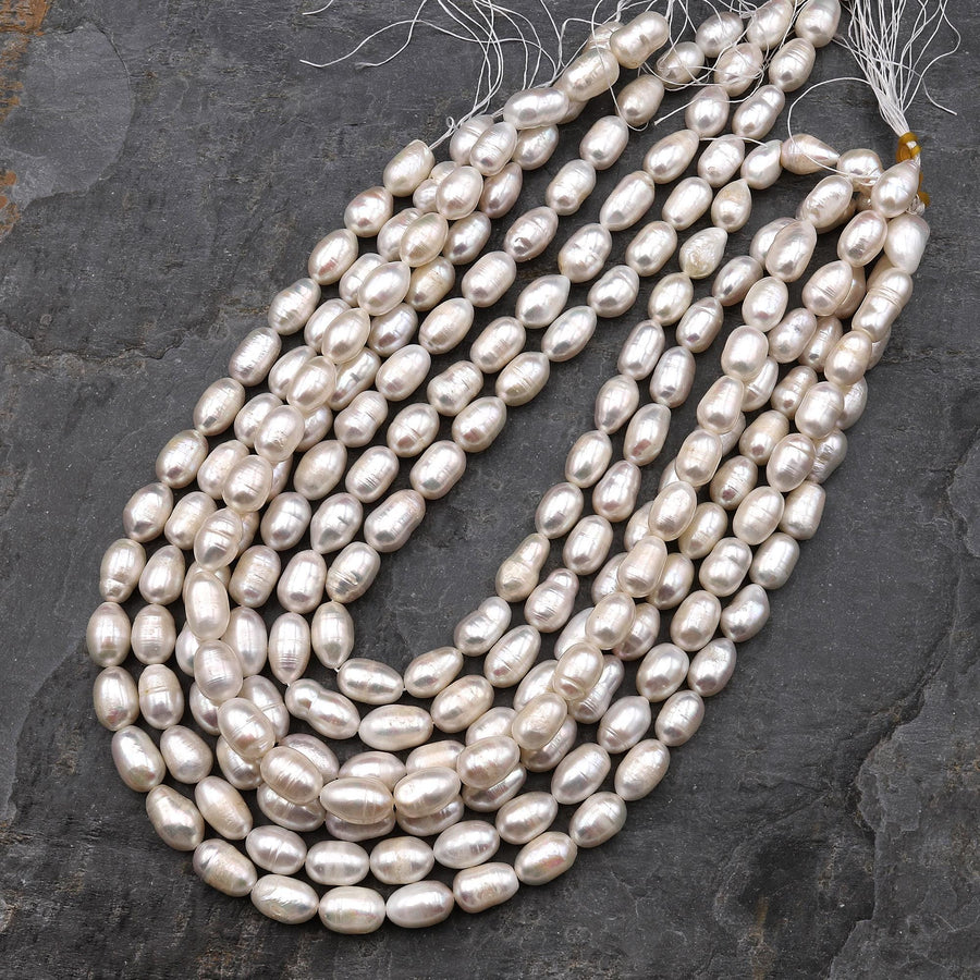 Genuine White Freshwater Potato Baroque Pearl 12mm 15.5" Strand