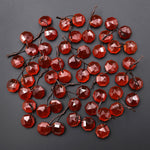 Natural Natural Agate Faceted Geometric Round Octagon Coin Disc 12mm Earring Pair Matched Gemstones