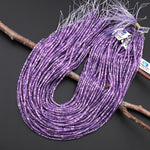 AAA Natural Purple Lepidolite Faceted 2mm Cube Gemstone Beads 15.5" Strand