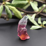 Hand-Carved Natural Candy Fluorite Eagle Figurine Crystal Miniature 2"