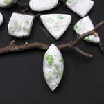 Natural Green Chrome Diopside Druzy Pendant Side Drilled Gemstone