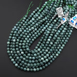 Rare AAA Natural Guatemalan Green Jade 6mm 8mm Smooth Round Beads 15.5" Strand
