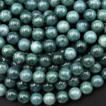 Rare AAA Natural Guatemalan Green Jade 6mm 8mm Smooth Round Beads 15.5" Strand