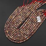 Natural Leopard Skin Jasper 6x8mm Smooth Tube Cylinder Beads 15.5" Strand