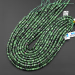 Natural Ruby Zoisite 6mm Smooth Thin Heishi Rondelle Beads 15.5" Strand