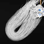 AAA+ Natural Clear Rock Quartz 2mm Plain Smooth Round Beads 15.5" Strand