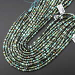 Natural African Turquoise Heishi Beads 4mm 6mm Gemstone 15.5" Strand