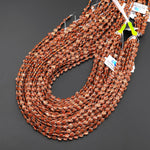 Sparkling Goldstone Heart Beads 6mm Gemstone 15.5" Strand