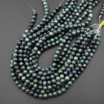 Kambaba Jasper 4mm 6mm 8mm 10mm Round Beads Aka Natural Green Camouflage Jasper 15.5" Strand