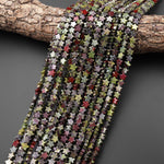 Natural Dragon Blood Jasper Star Beads 6mm Carved Gemstone 15.5" Strand