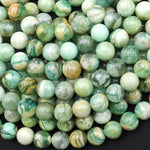 Rare Natural Opaque Green Angel Fluorite Beads 6mm 8mm 10mm Smooth Round Beads 15.5" Strand