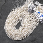Genuine Freshwater Small White Rice Nugget Pearl 14.5" Strand