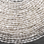 Genuine Freshwater Small White Rice Nugget Pearl 14.5" Strand