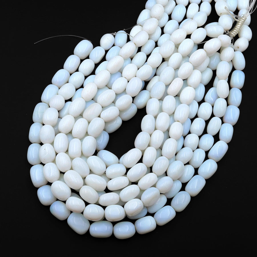 Chunky Opalite Nugget Beads 15.5" Strand