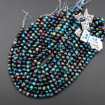 AAA Multicolor Rainbow Tiger's Eye 6mm 8mm 10mm Smooth Round Beads Aka Cosmic Tiger's Eye 15.5" Strand
