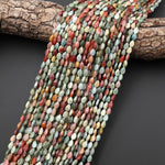 Faceted Natural Alashan Agate Leaf Teardrop Gemstone Beads 4x6mm 15.5" Strand